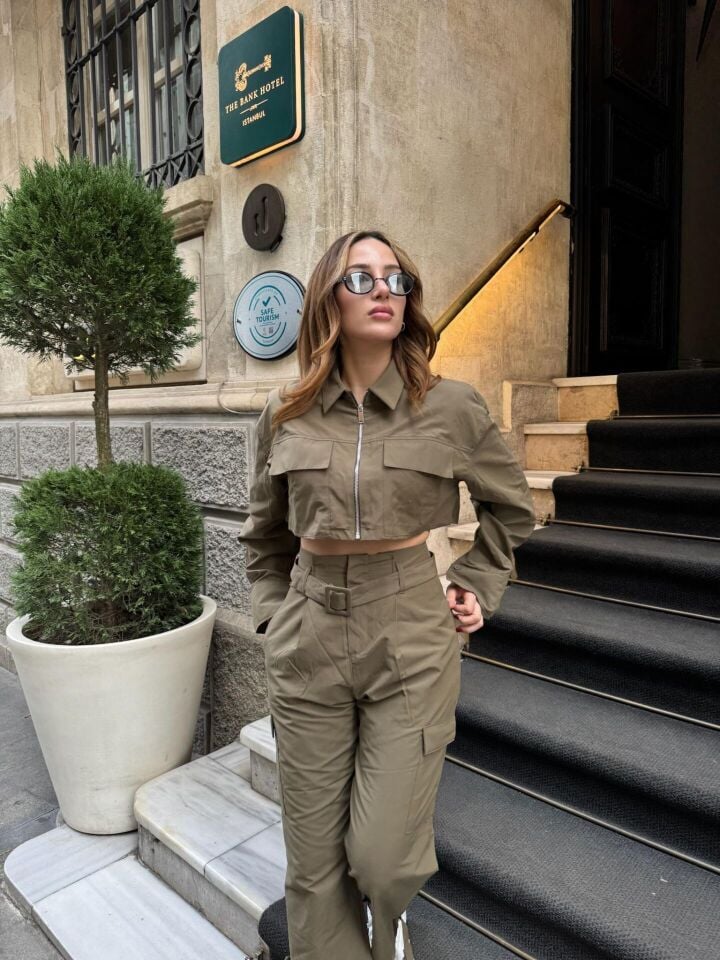 Yeşil Paraşüt Kumaş Takım