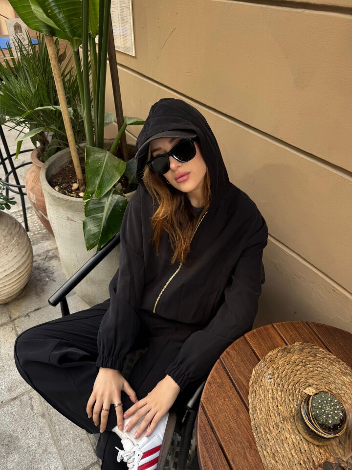 Tensel Kumaş  Siyah Pantolon