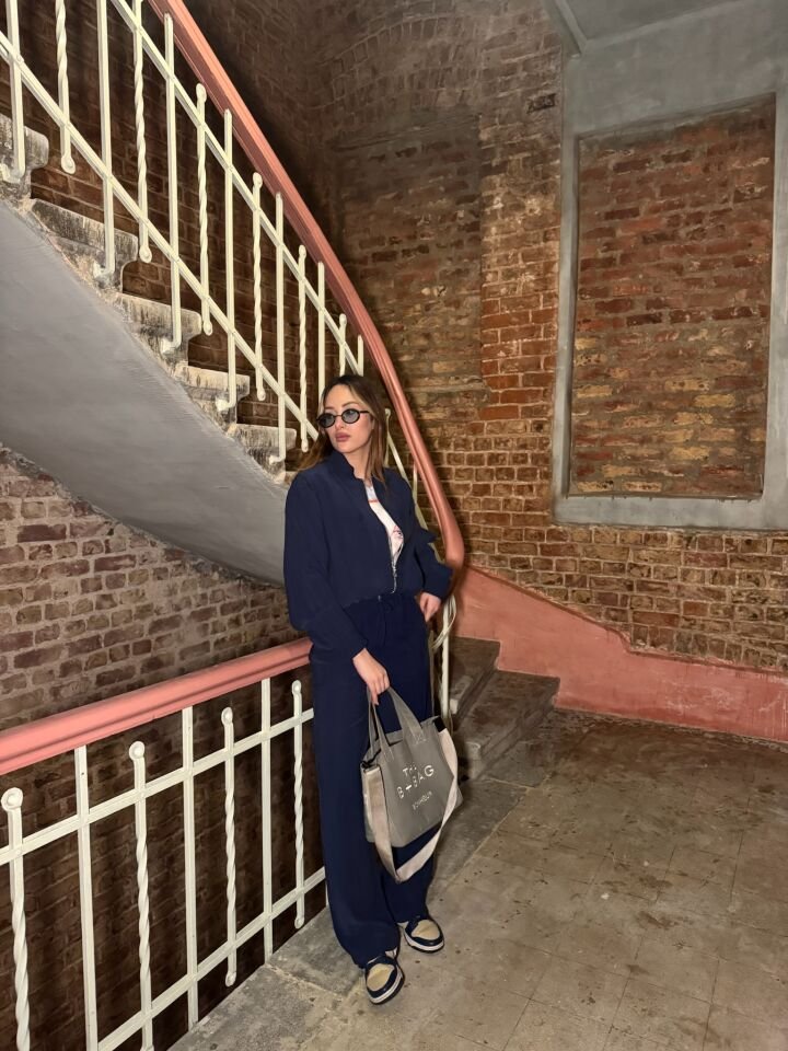 Lacivert Tensel Kumaş Takım