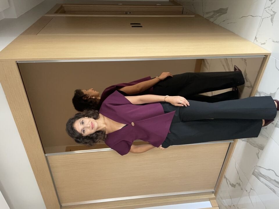 Gold Düğme Detay Mor Bluz