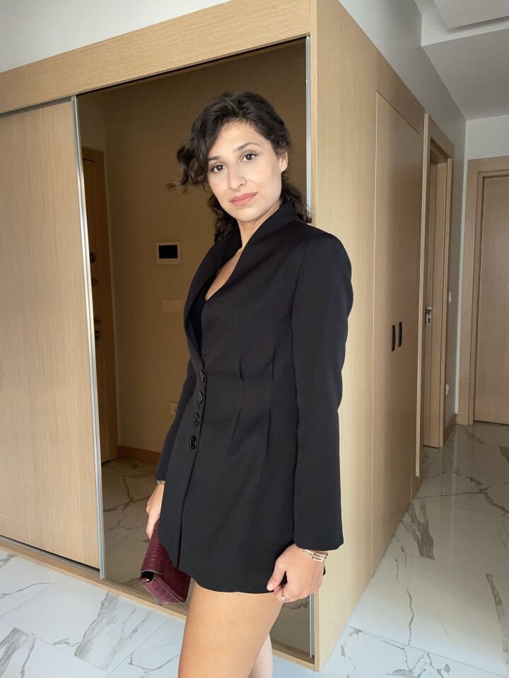 Belden Oturtma Blazer Ceket