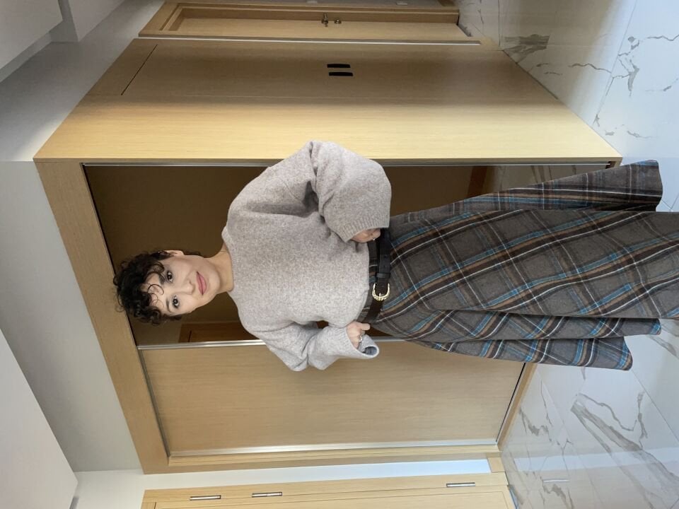 Sütlü Kahve Ekose Etek