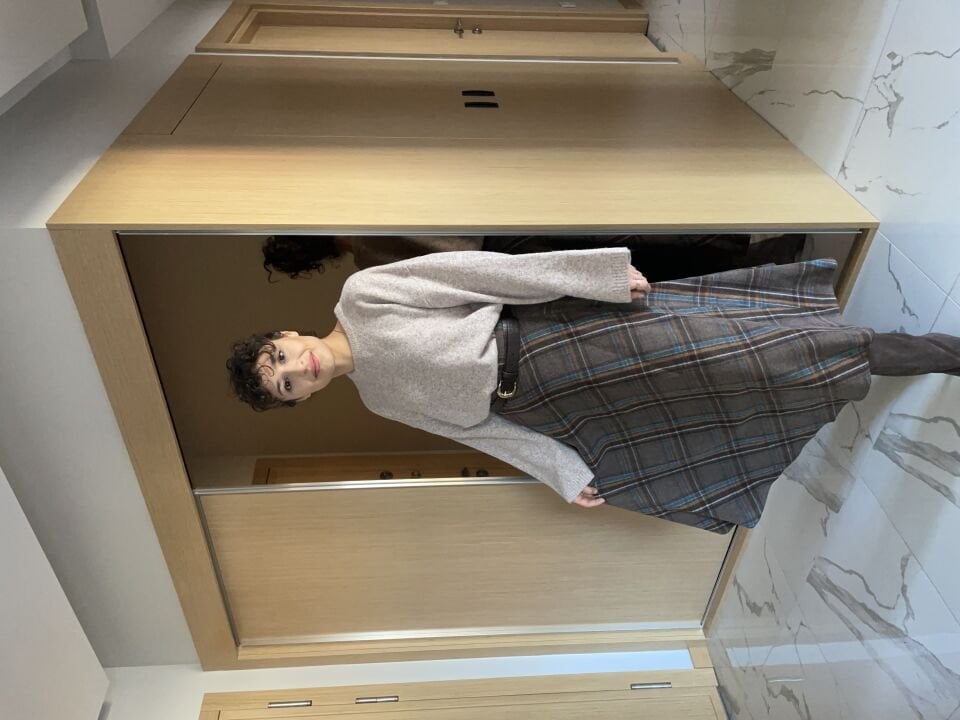 Sütlü Kahve Ekose Etek