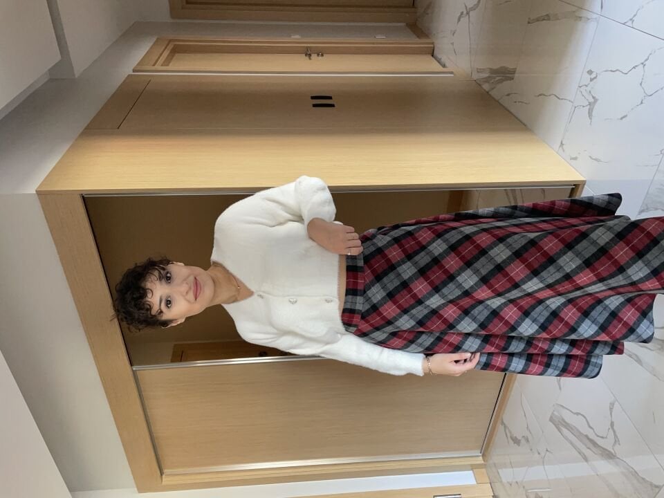 Kırmızı Ekose Etek